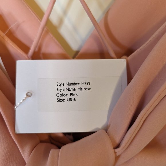 Jarlo Ruffle Hem, Open Back, Midi Dress in Pink - NEW with tags! - Picture 7 of 12